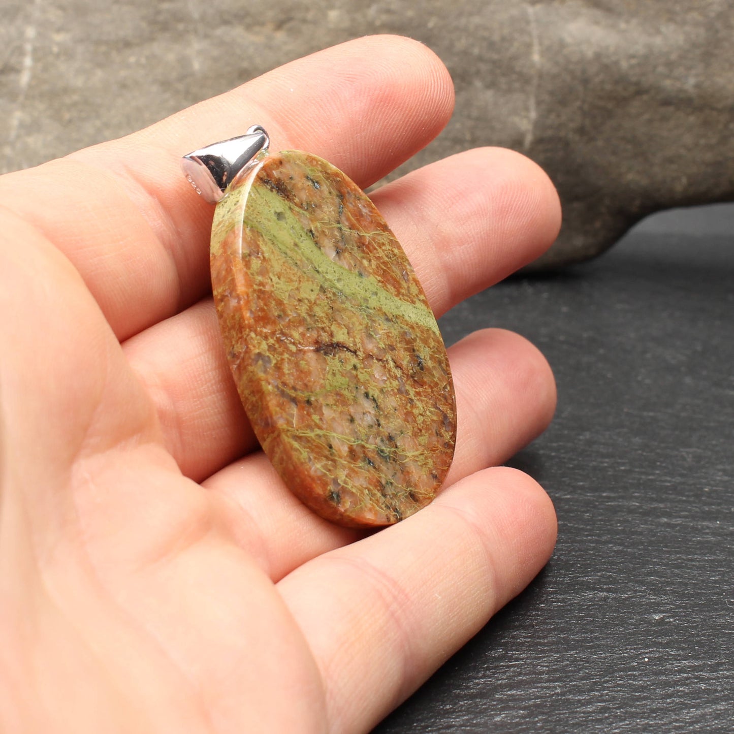 Scottish Lewisian Gneiss Pendant - Handmade in Germany