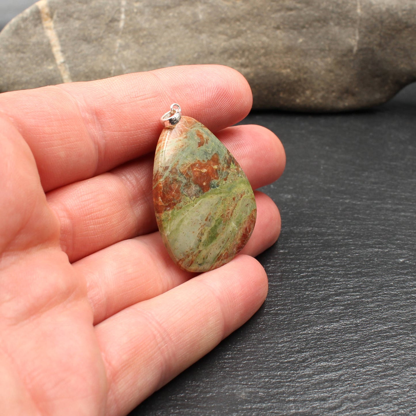 Scottish Lewisian Gneiss Pendant - Handmade in Germany