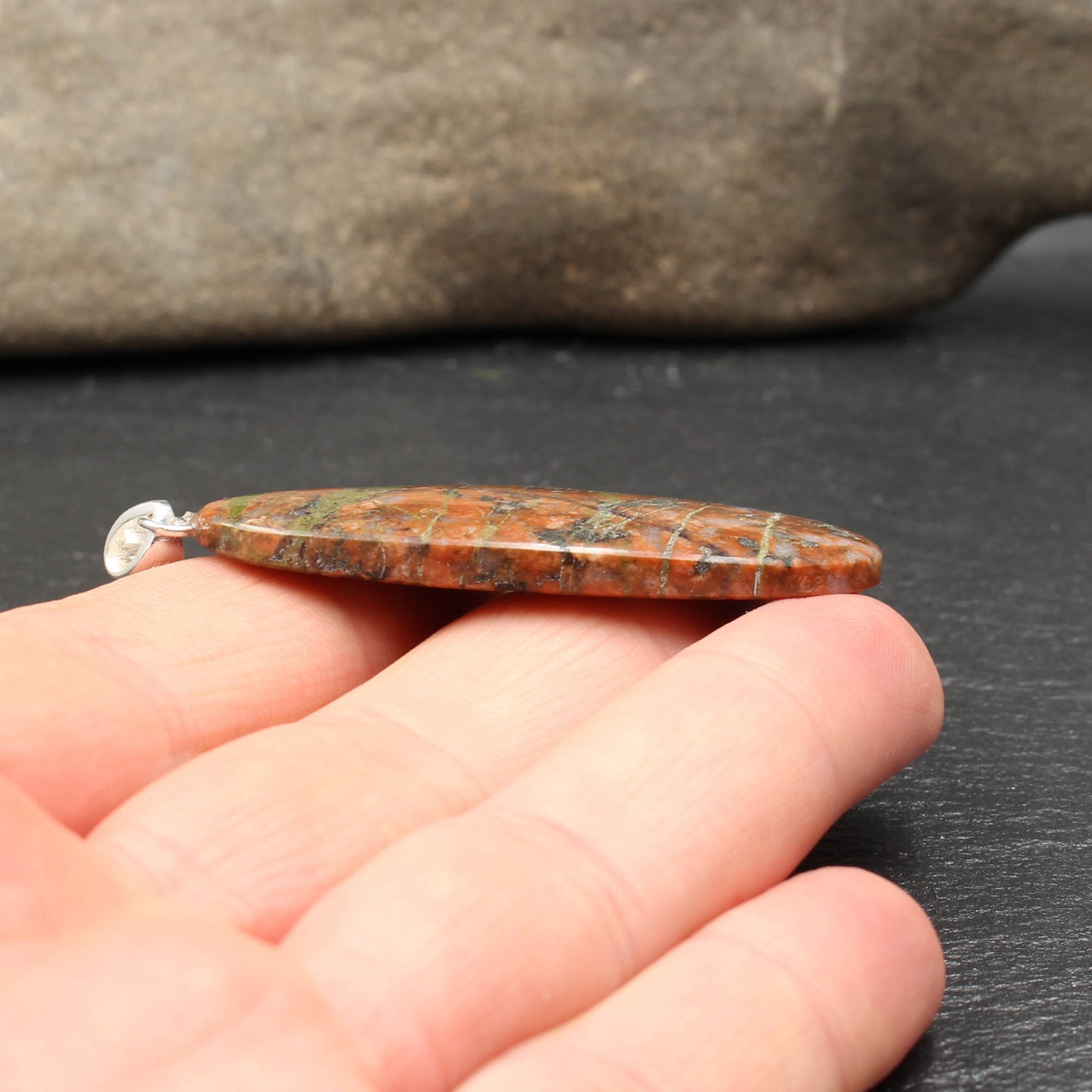 Scottish Lewisian Gneiss Pendant - Handmade in Germany