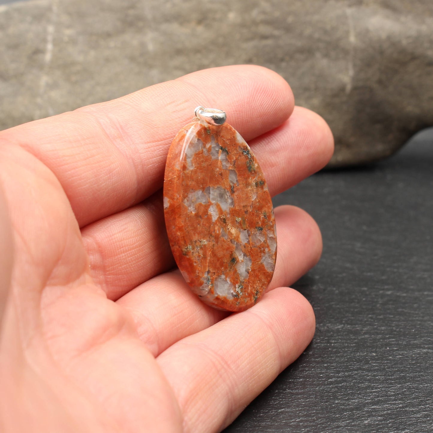 Scottish Lewisian Gneiss Pendant - Handmade