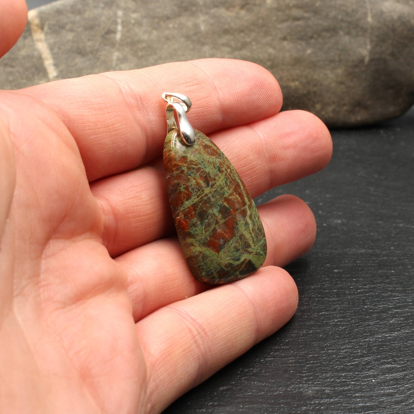 Schottischer Lewisian Gneis Anhänger - Handarbeit