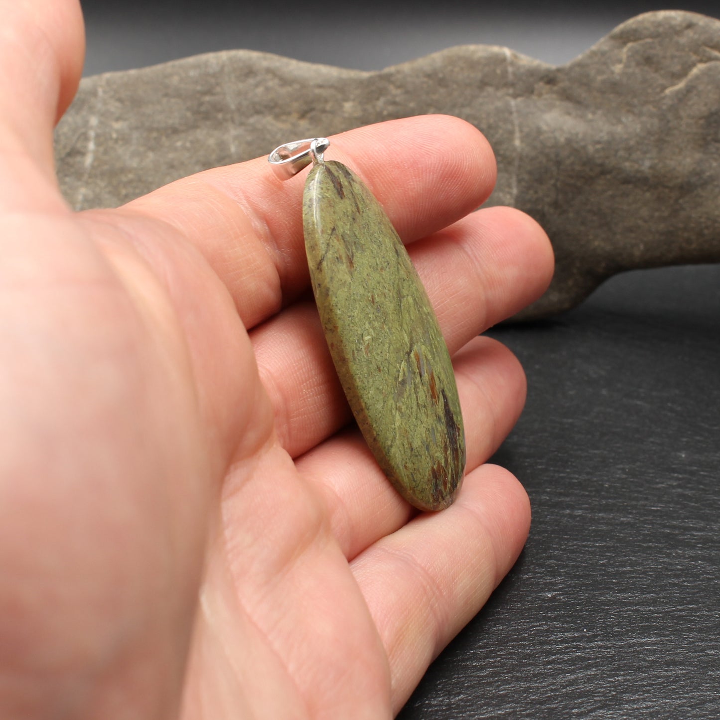 Scottish Lewisian Gneiss Pendant - Handmade