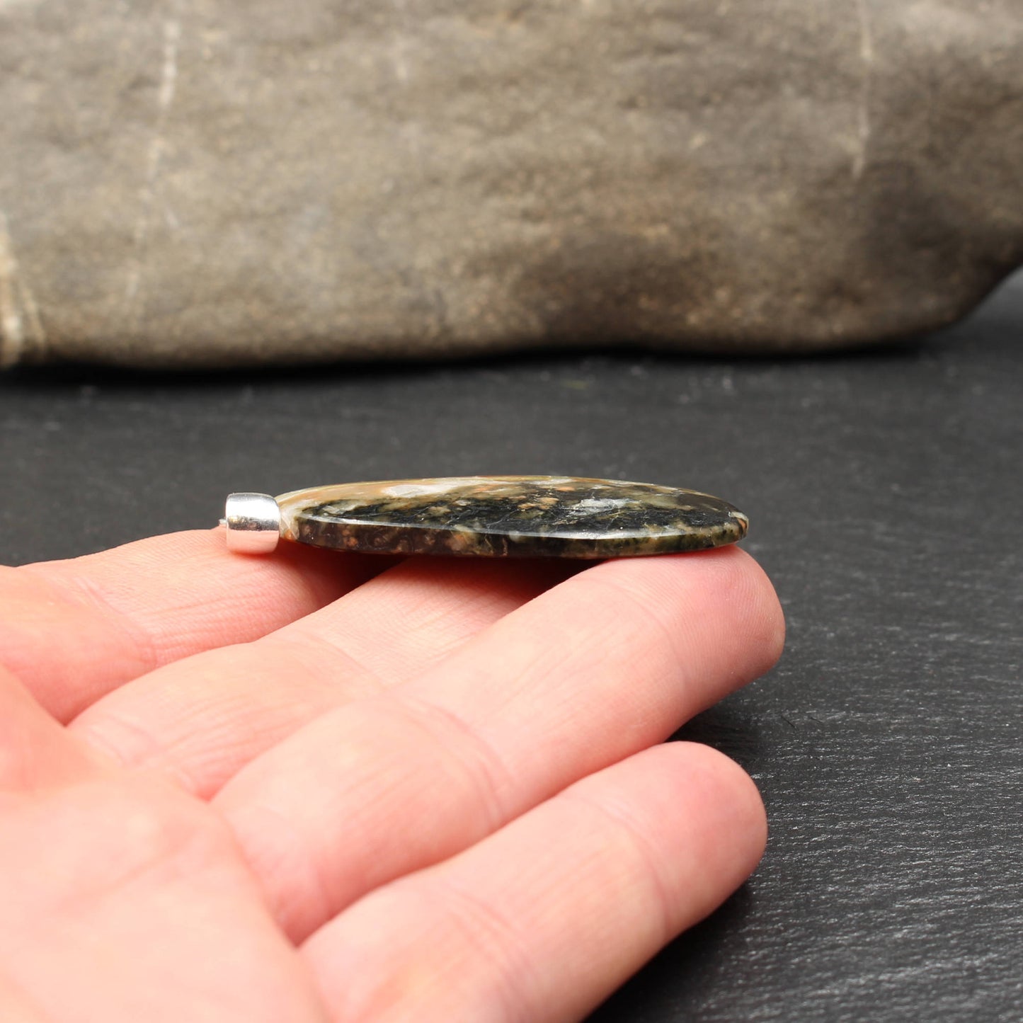 Scottish Lewisian Gneiss Pendant - Handmade