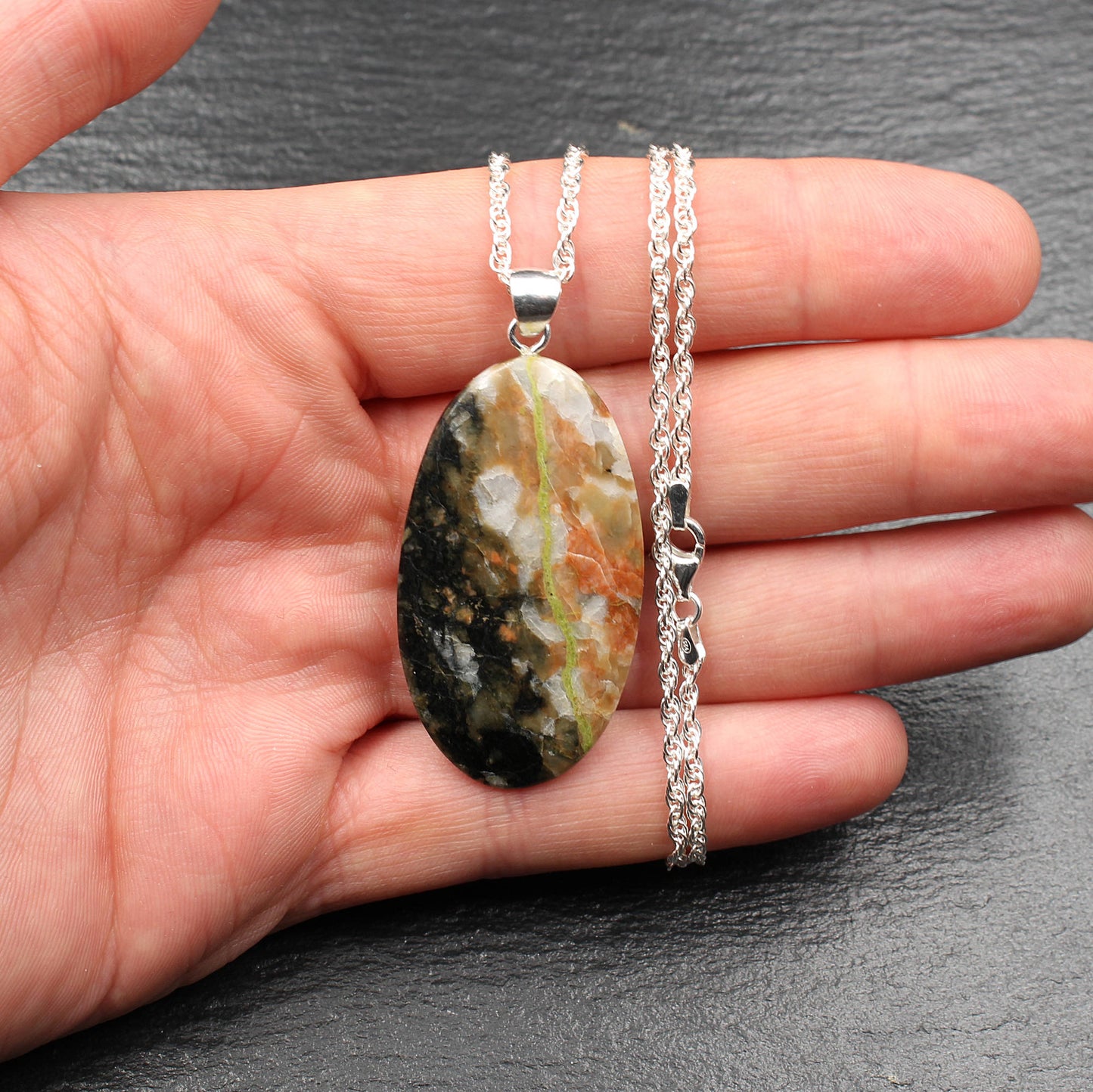 Scottish Lewisian Gneiss Pendant - Handmade