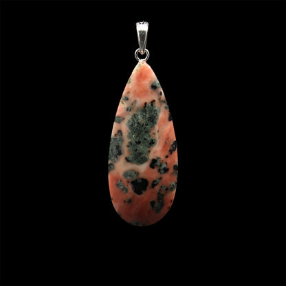 Scottish Isla Rose Pink Limestone Pendant - Handmade in Germany