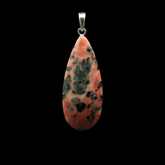 Scottish Isla Rose Pink Limestone Pendant - Handmade in Germany