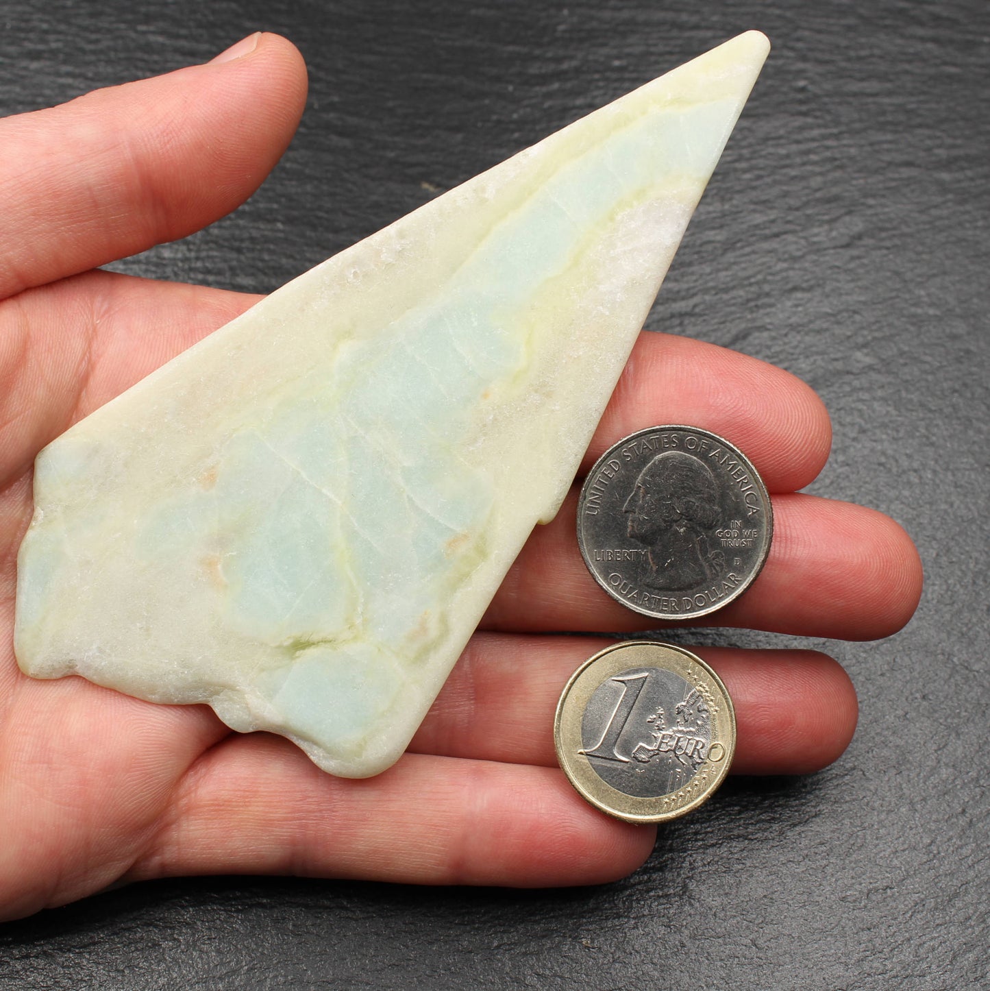 Rare Scottish Blue Highland Marble - Polished Slice