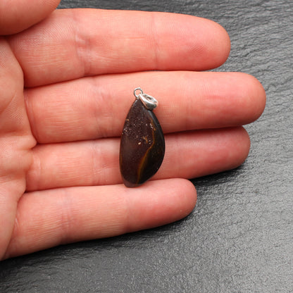 Australischer Boulder Opal Anhänger - Handarbeit aus Deutschland