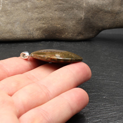 Ammonit Fossil Anhänger - Handarbeit