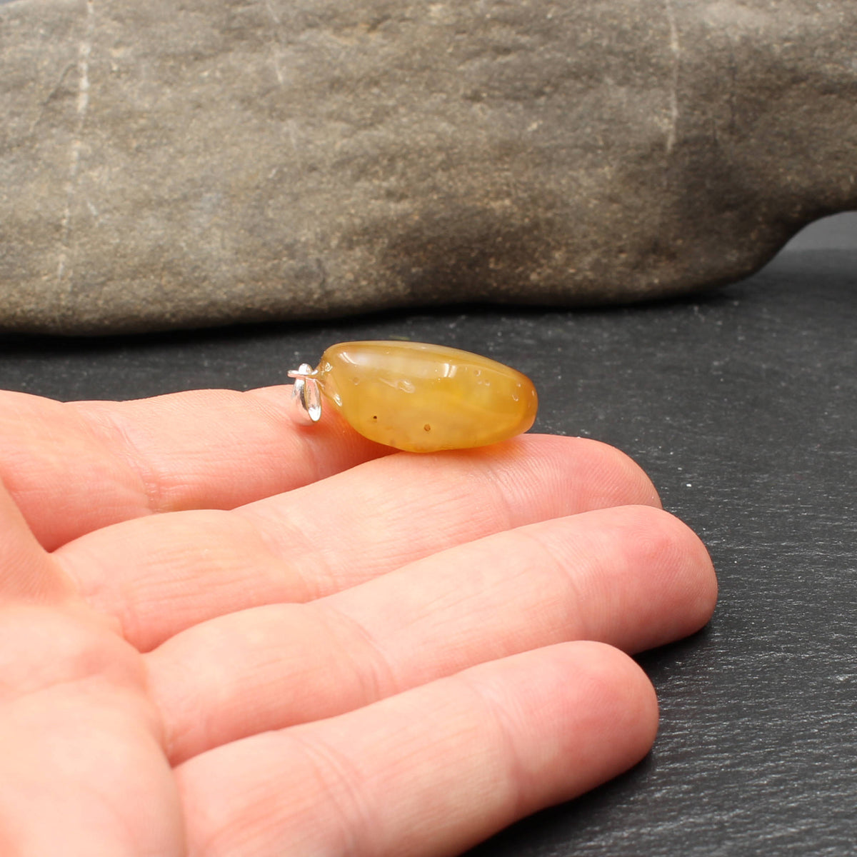 German agate pendant - handmade in Germany
