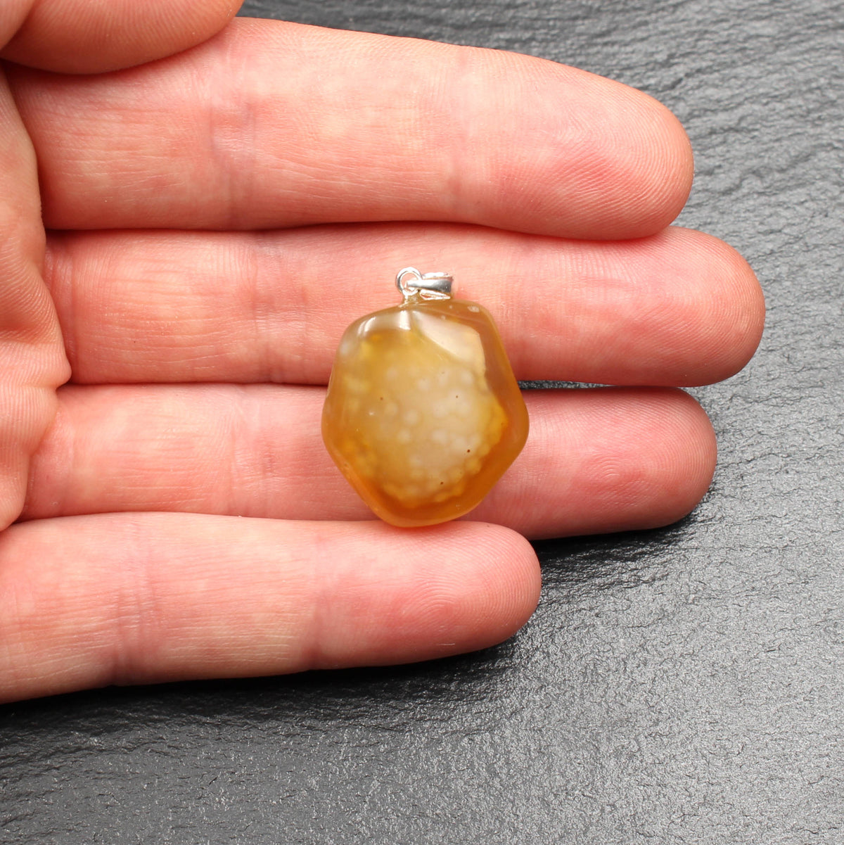 German agate pendant - handmade in Germany