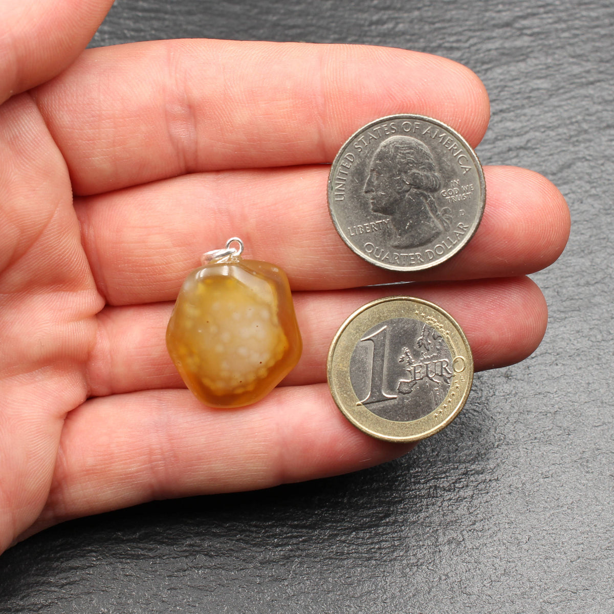 German agate pendant - handmade in Germany