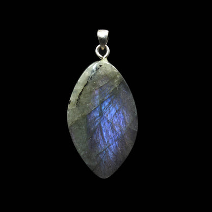 Purple Labradorite Pendant - Handmade