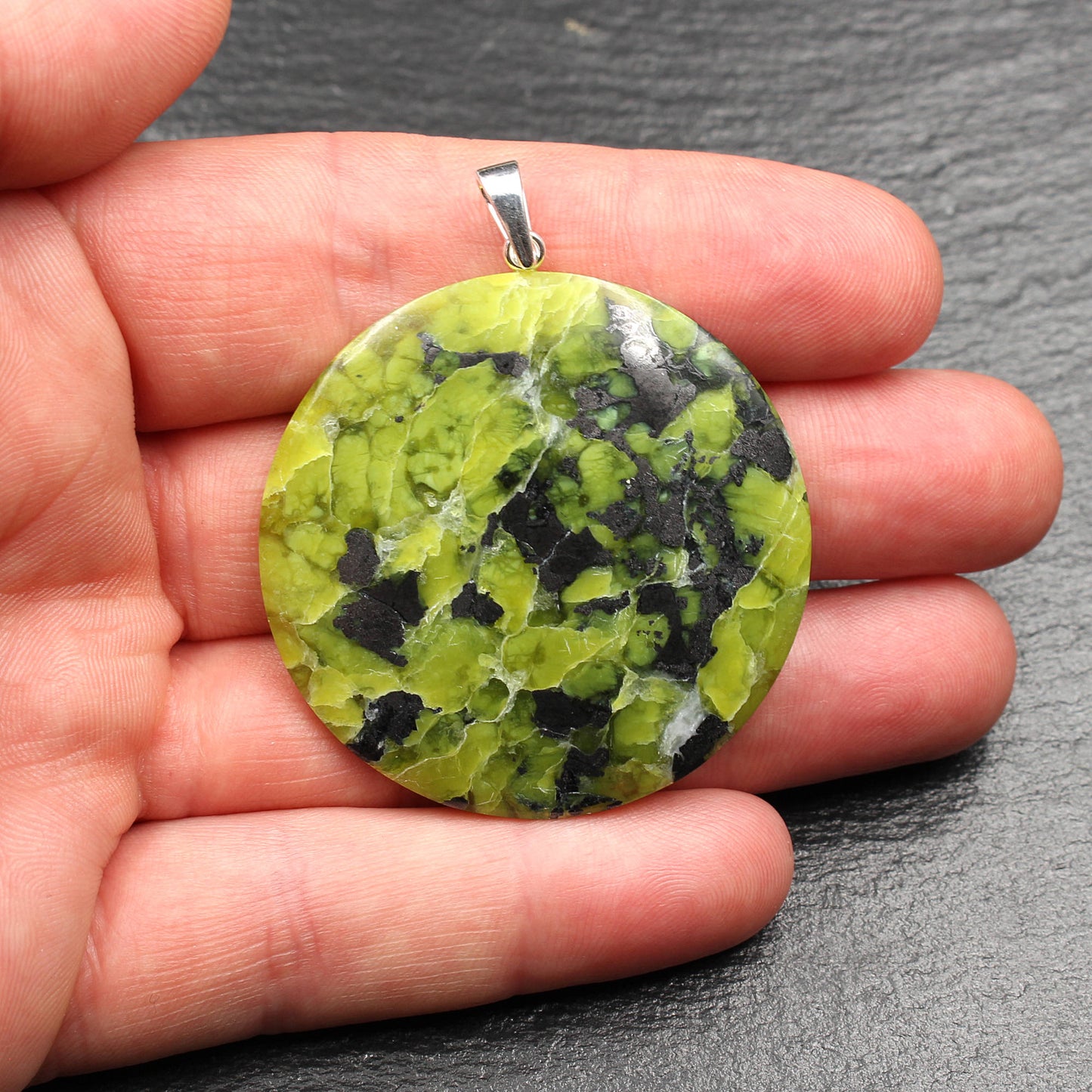 Norwegian Lizardite Pendant - Large | Handmade