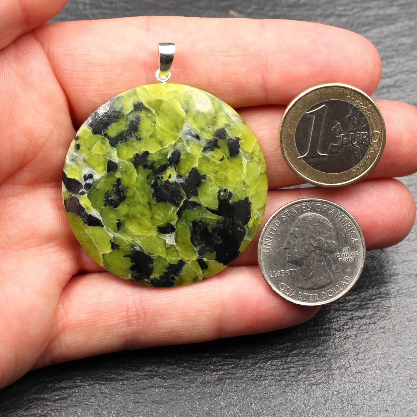 Norwegian Lizardite Pendant - Large | Handmade