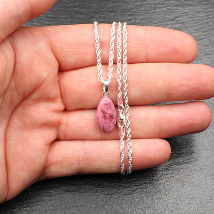 Norwegischer Thulit Anhänger - Handarbeit