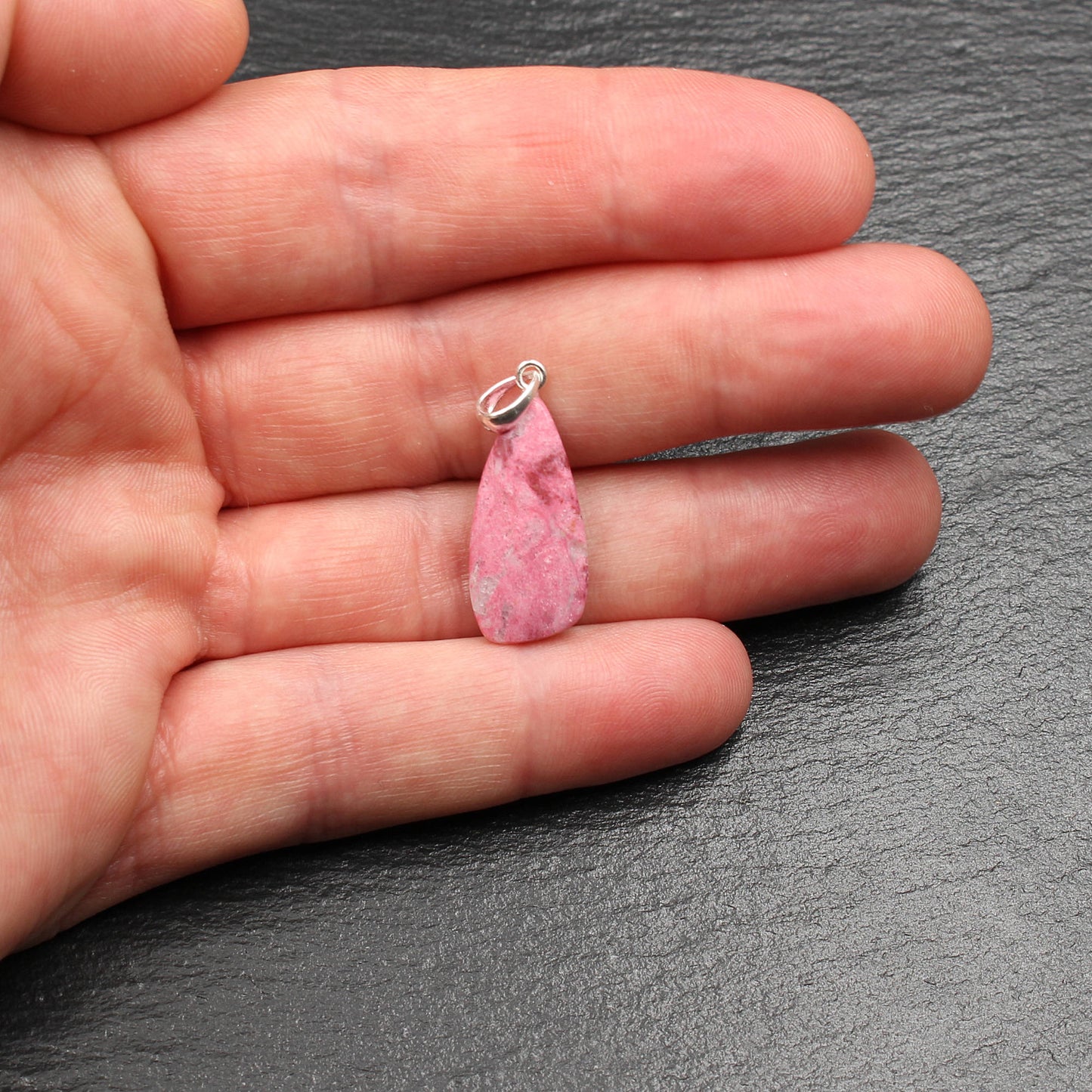 Norwegian Thulite Pendant - Handmade