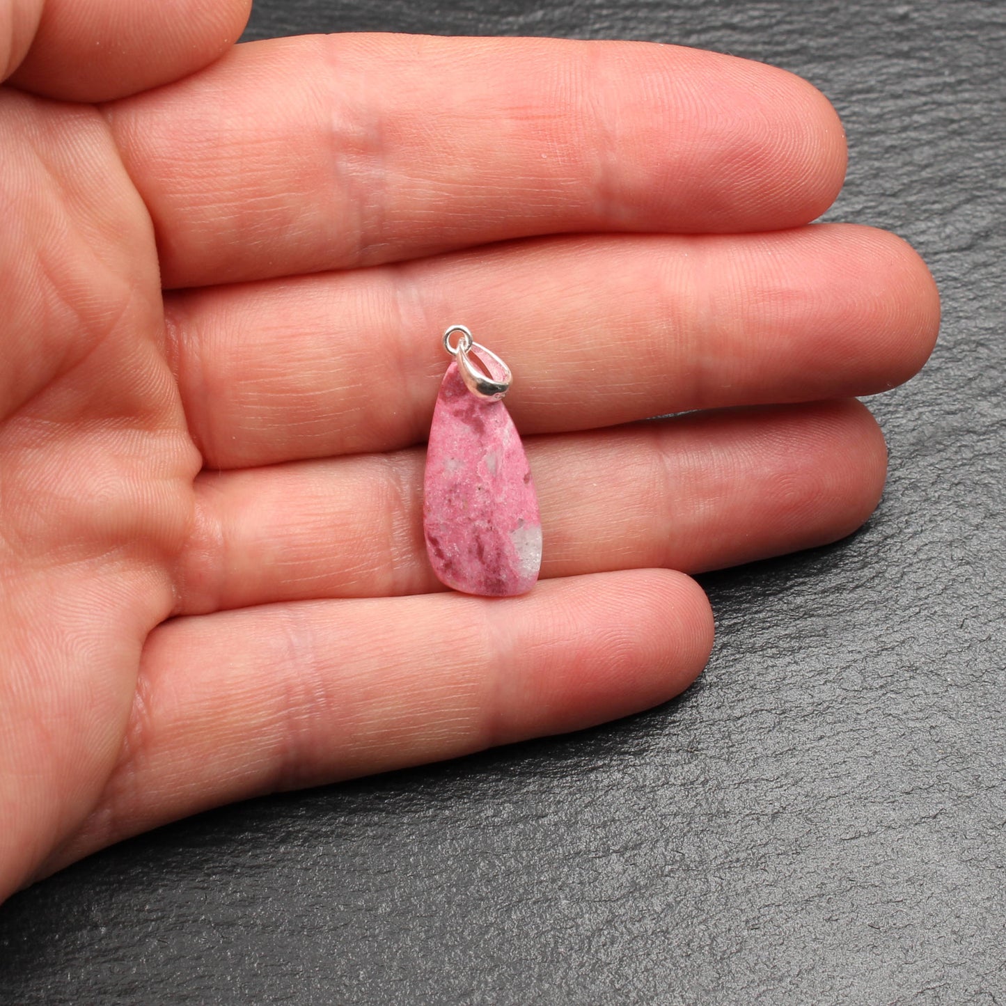 Norwegian Thulite Pendant - Handmade