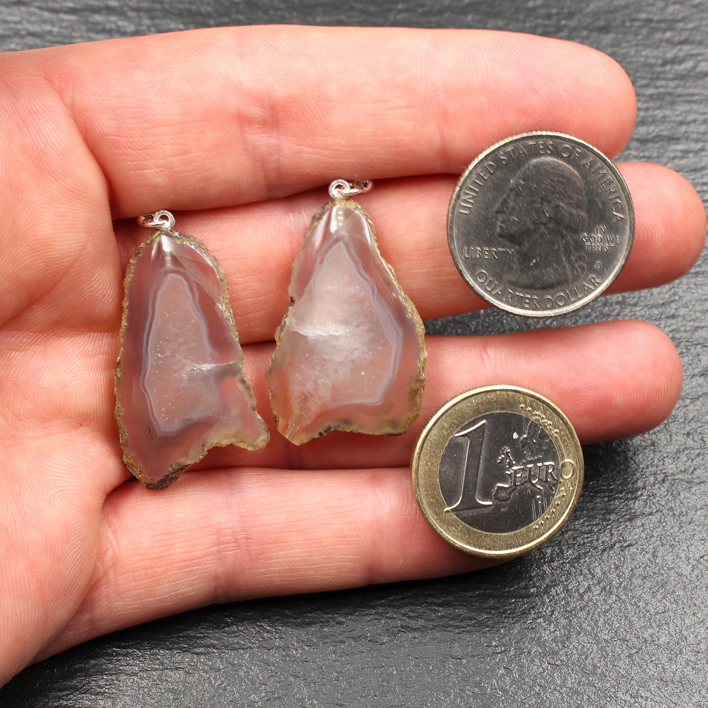 Agate earrings - handmade | Agate from Saxony