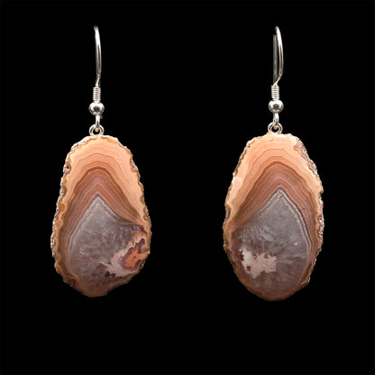 Schottischer Achat Ohrringe - Handarbeit