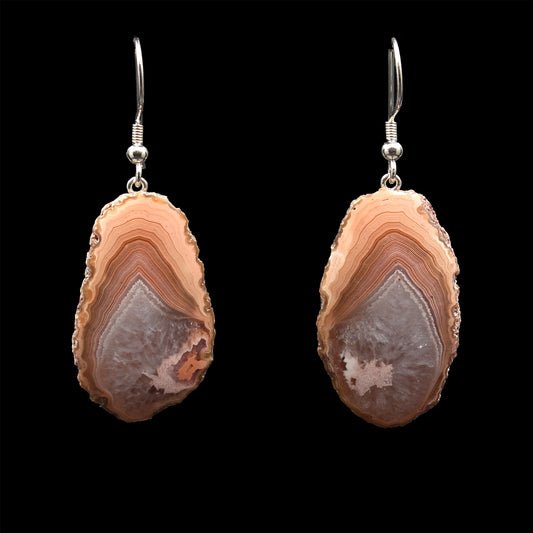 Schottischer Achat Ohrringe - Handarbeit