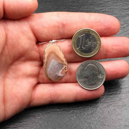 Schottischer Achat Ohrringe - Handarbeit