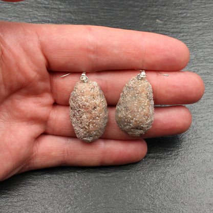 Schottischer Achat Ohrringe - Handarbeit