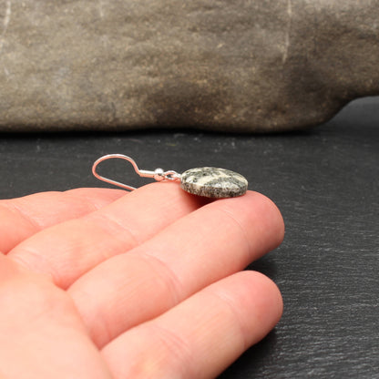 Andesite porphyry earrings - Handmade