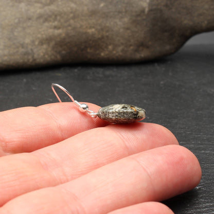 Andesite porphyry earrings - Handmade