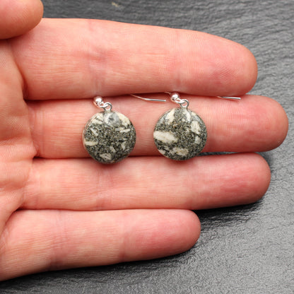 Andesite porphyry earrings - Handmade