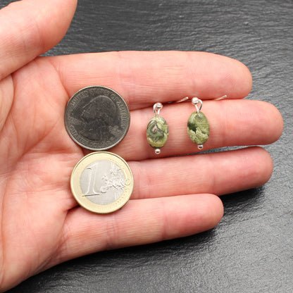 Regenwaldjaspis / Rhyolith Silber Ohrringe