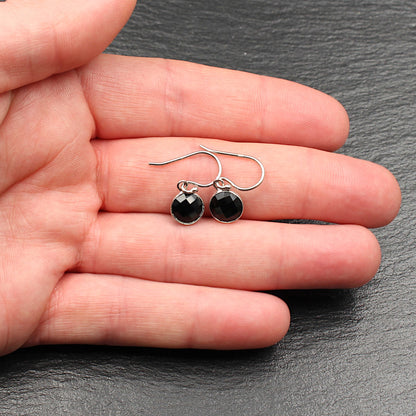 Onyx (Gefärbt) Silber Ohrringe