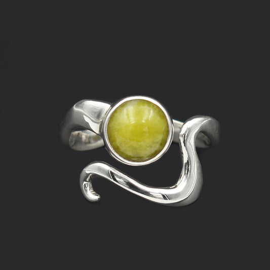 Wellenform Ring - Silber - Verstellbar