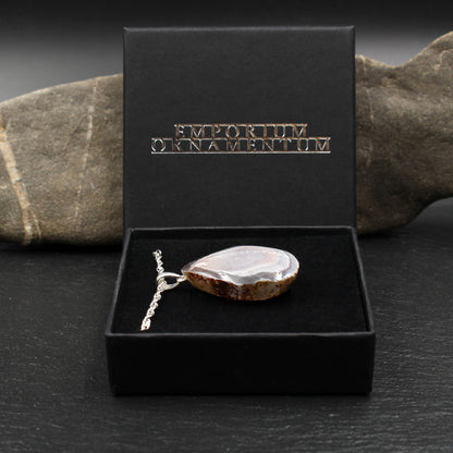 Schottischer Achat Anhänger - Handarbeit