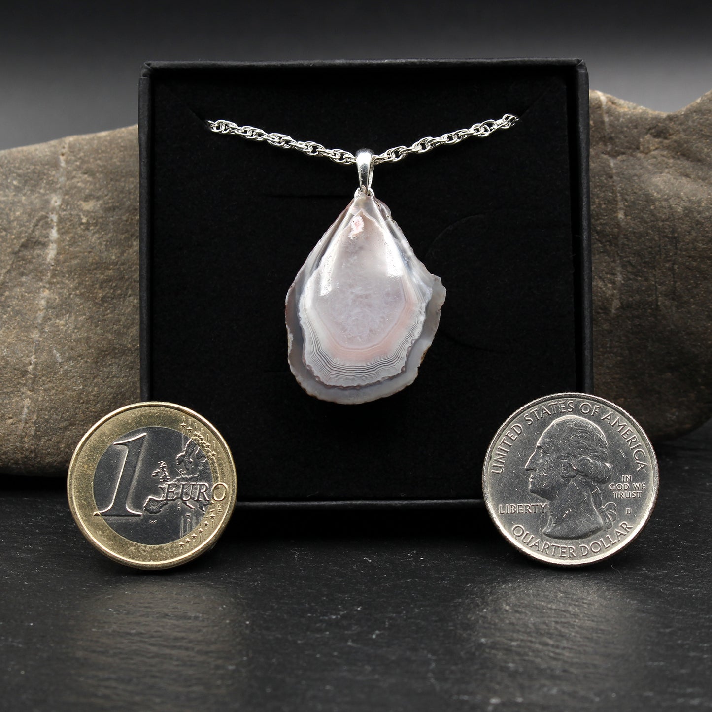 Schottischer Achat Anhänger - Handarbeit