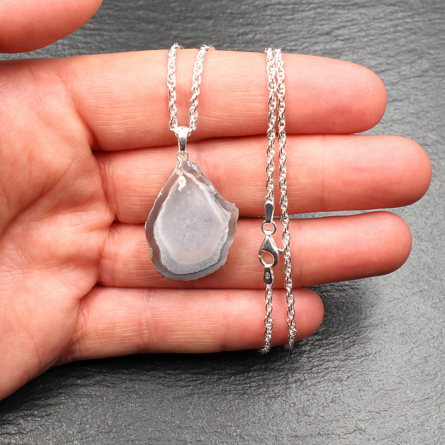 Schottischer Achat Anhänger - Handarbeit