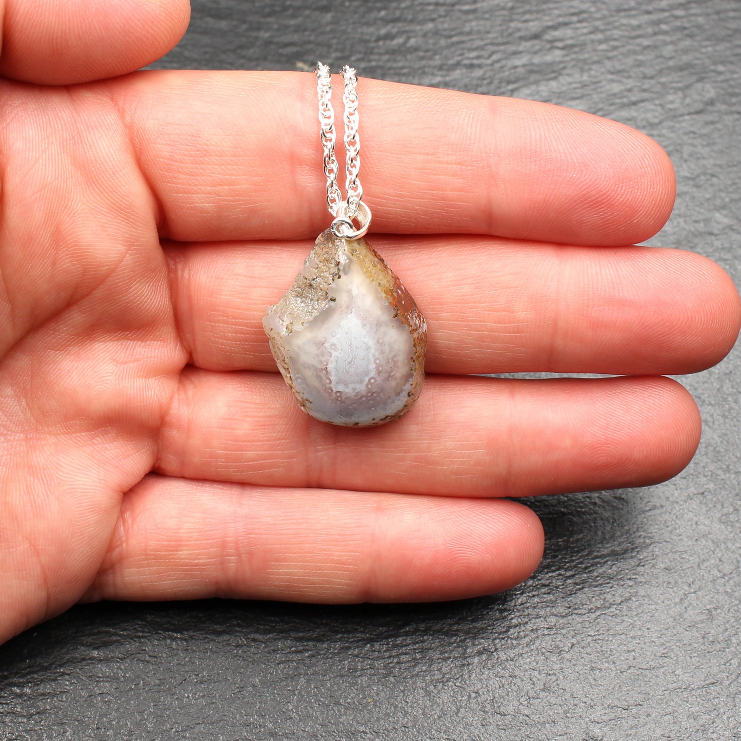 Schottischer Achat Anhänger - Handarbeit