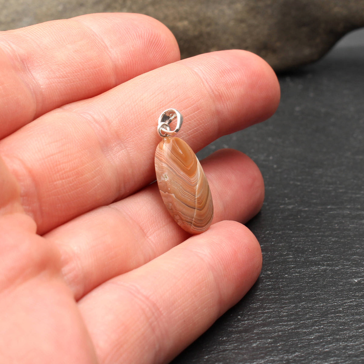Scottish Agate Pendant - Handmade in Germany