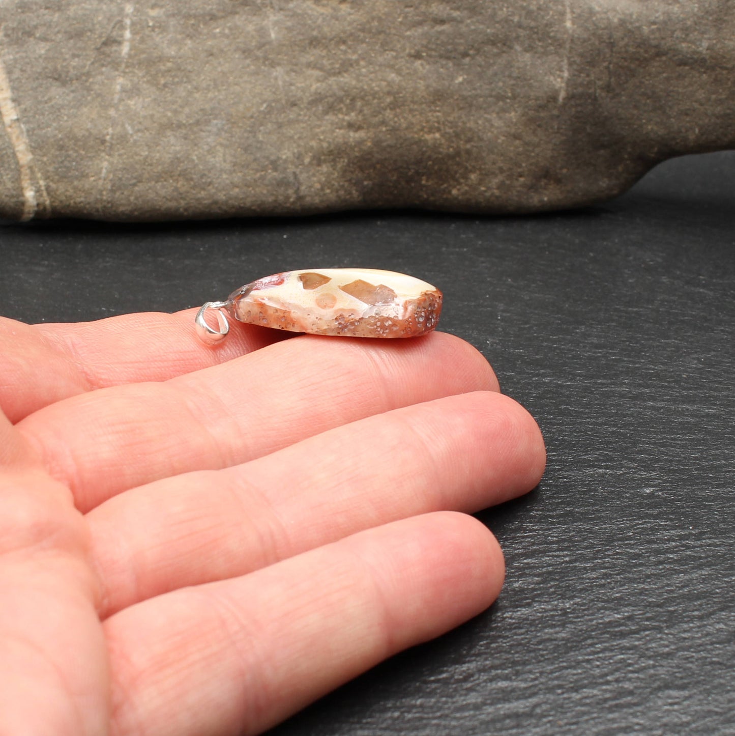 Scottish Agate Pendant - Handmade in Germany