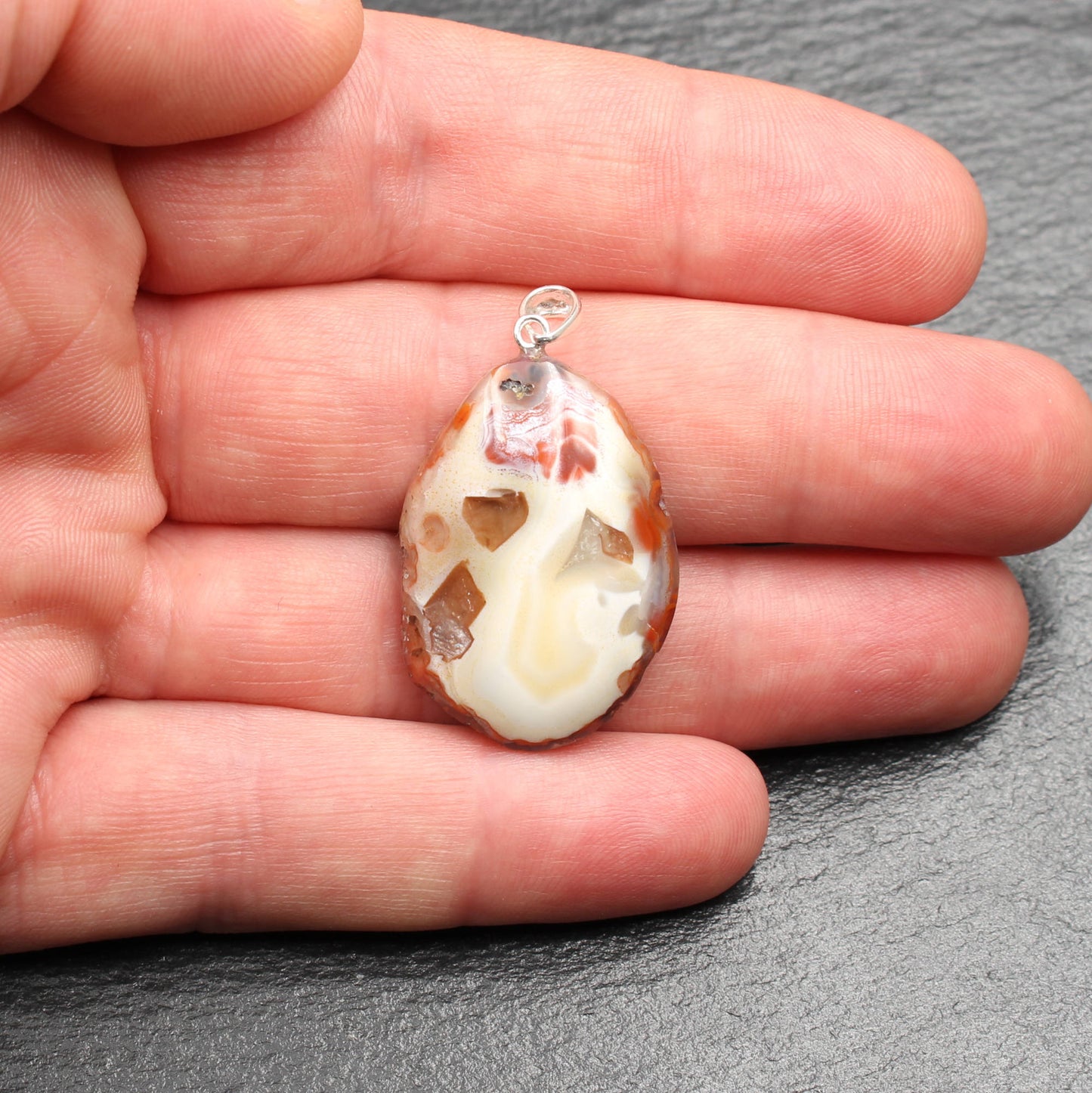 Scottish Agate Pendant - Handmade in Germany