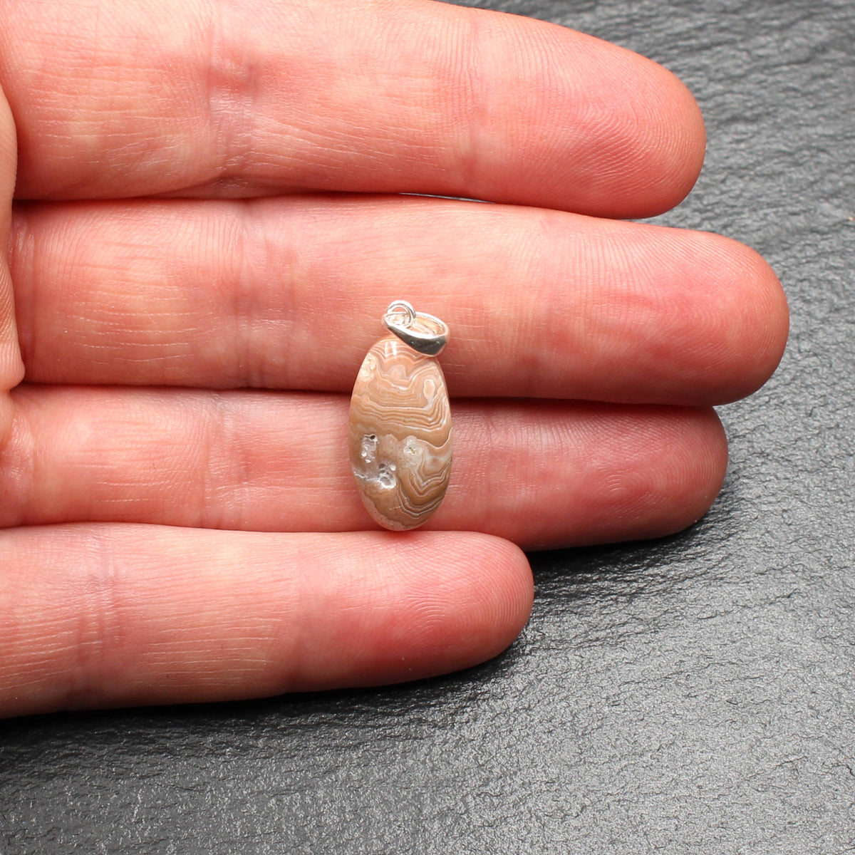 Scottish Agate Pendant - Handmade in Germany