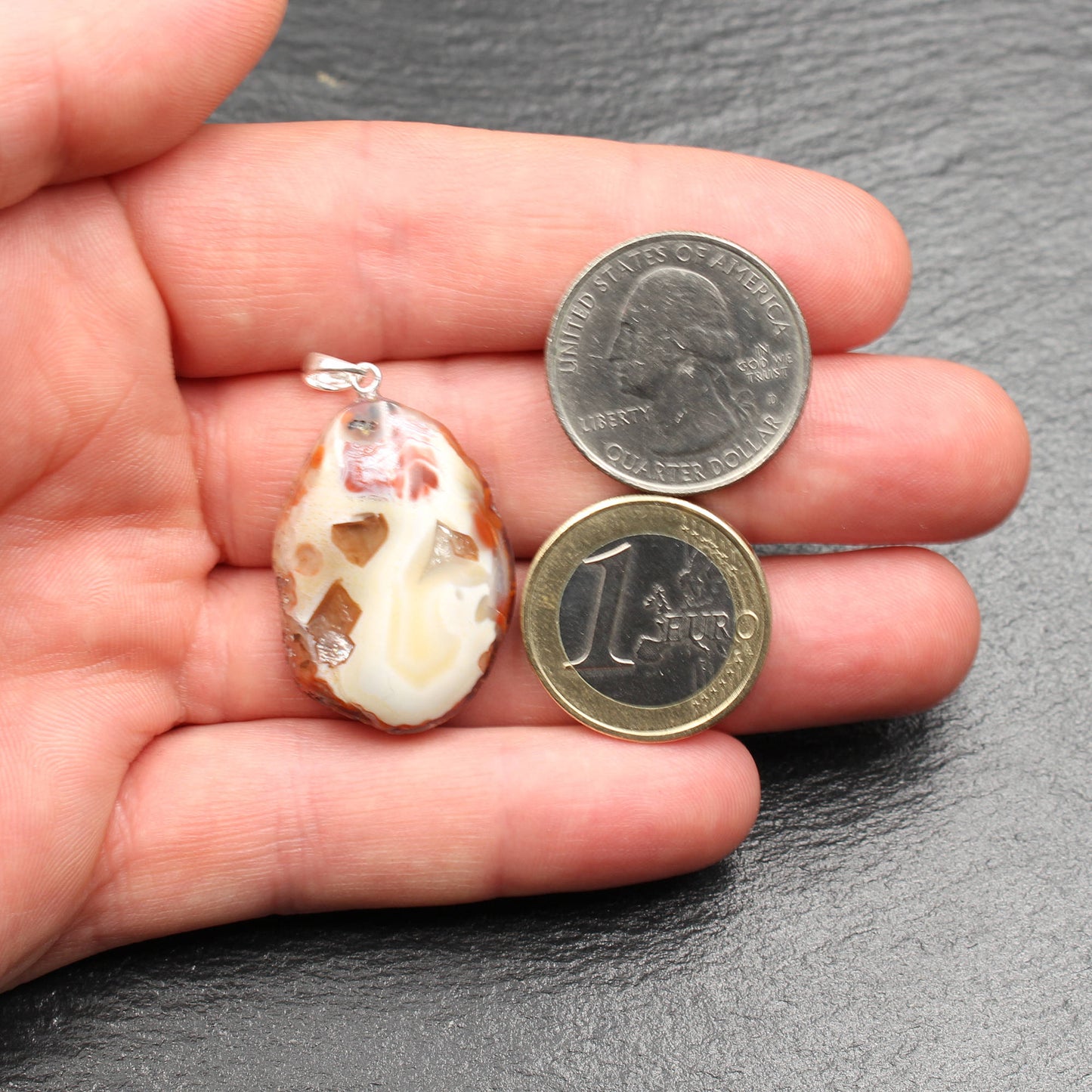 Scottish Agate Pendant - Handmade in Germany