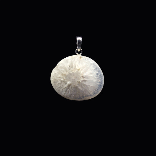 Scottish rock crystal / quartz pendant - handmade