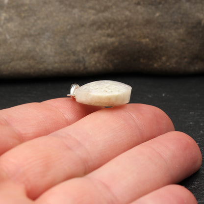 Scottish rock crystal / quartz pendant - handmade