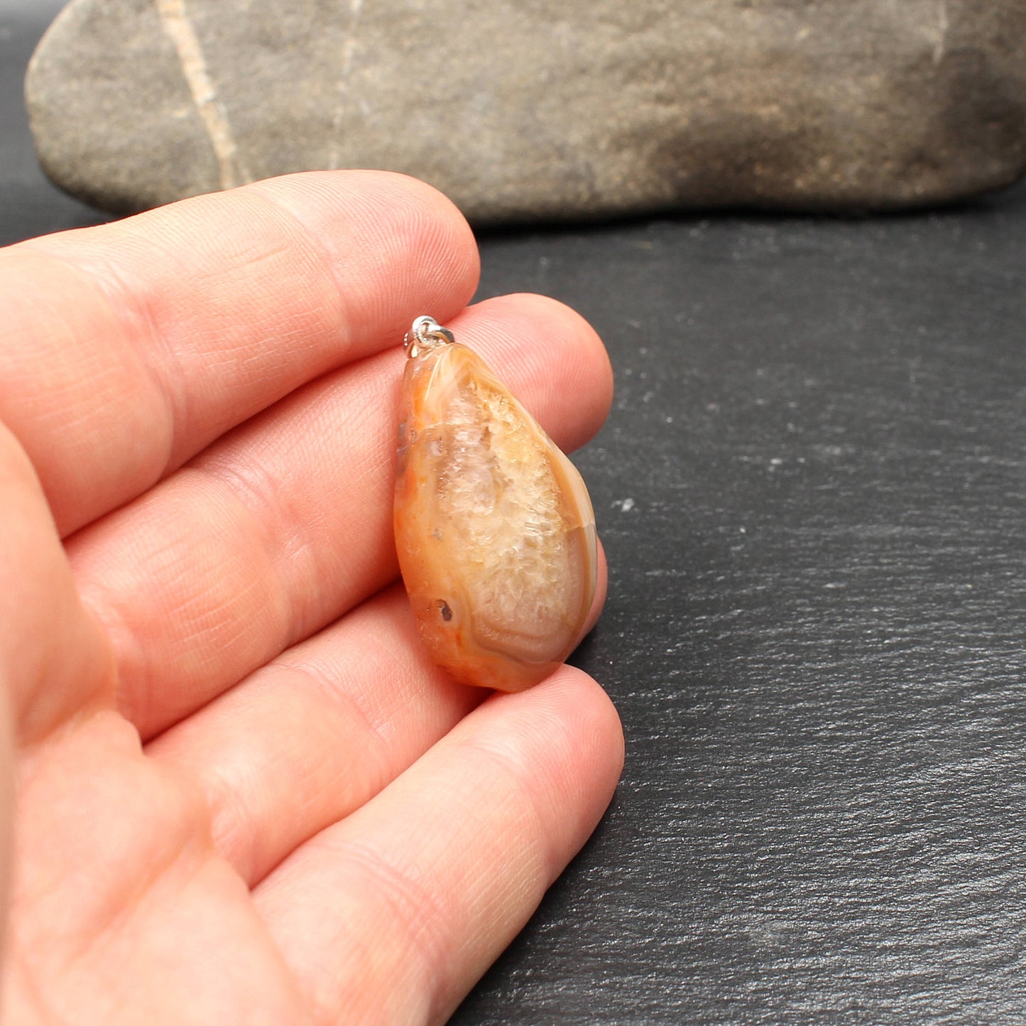 Scottish Agate Pendant - Handmade in Germany