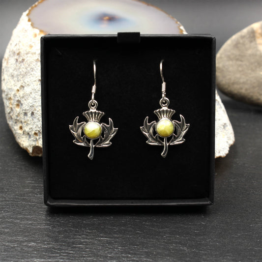 Highland Marmor - Schottische Distel Ohrringe