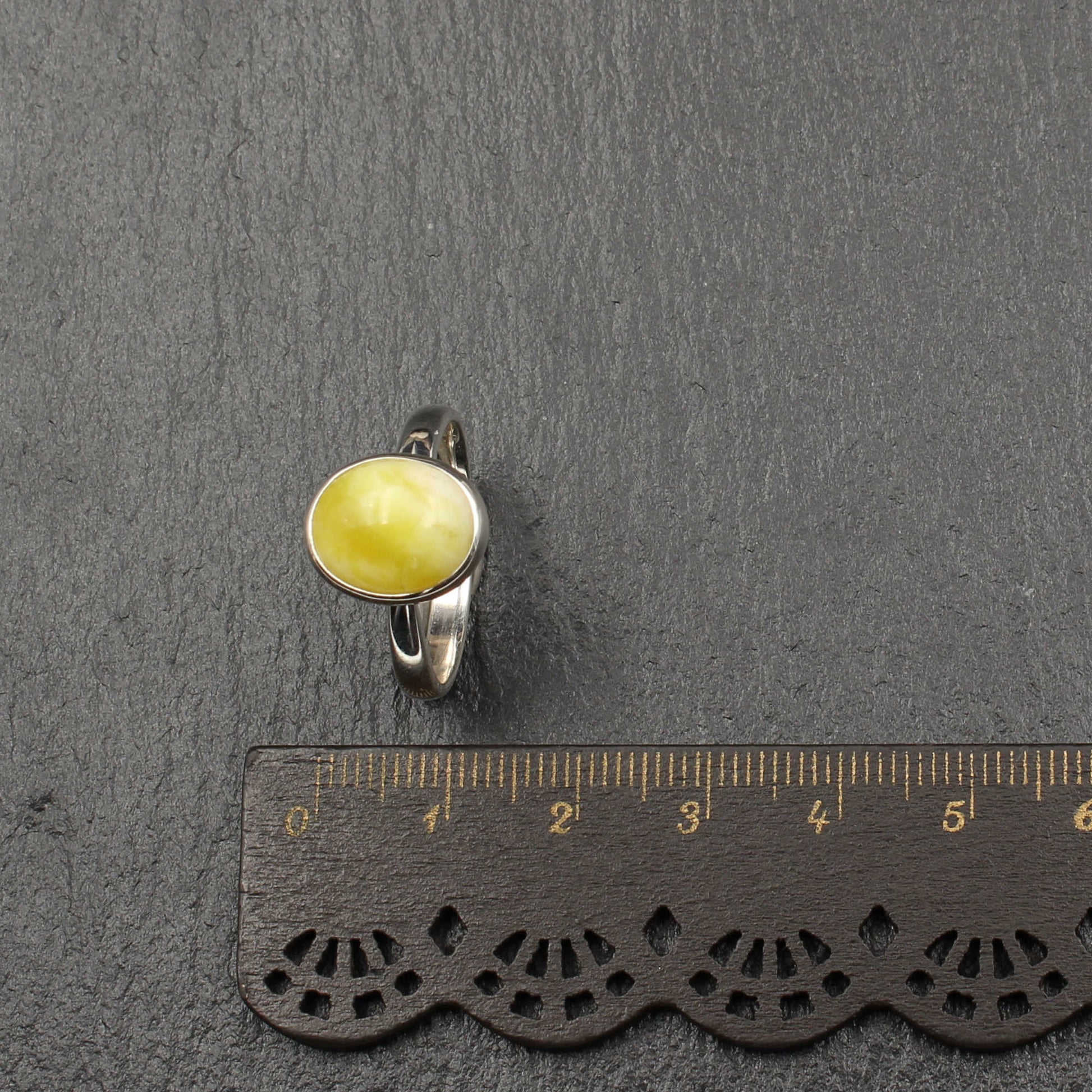 Highland Marmor Silber Ring - Verstellbar