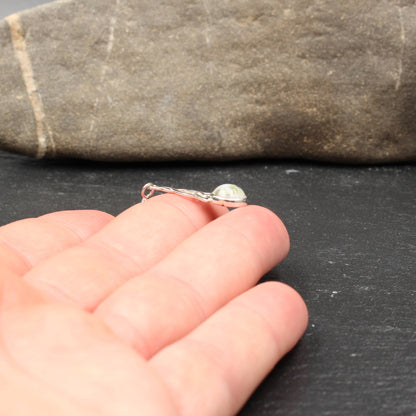Iona Marmor Keltischer Knoten Silber Ohrringe - Klein
