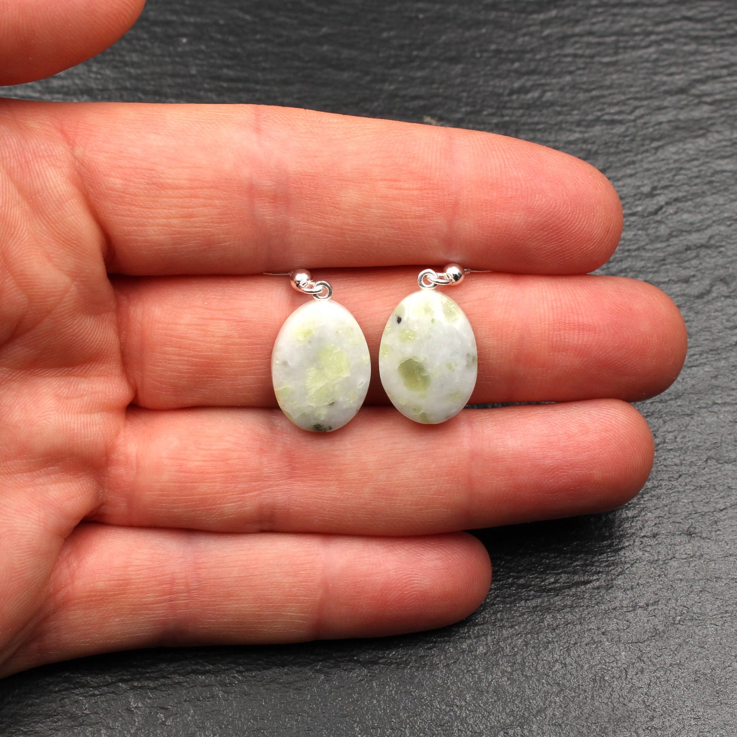 Scottish Iona Marble Earrings - Handmade