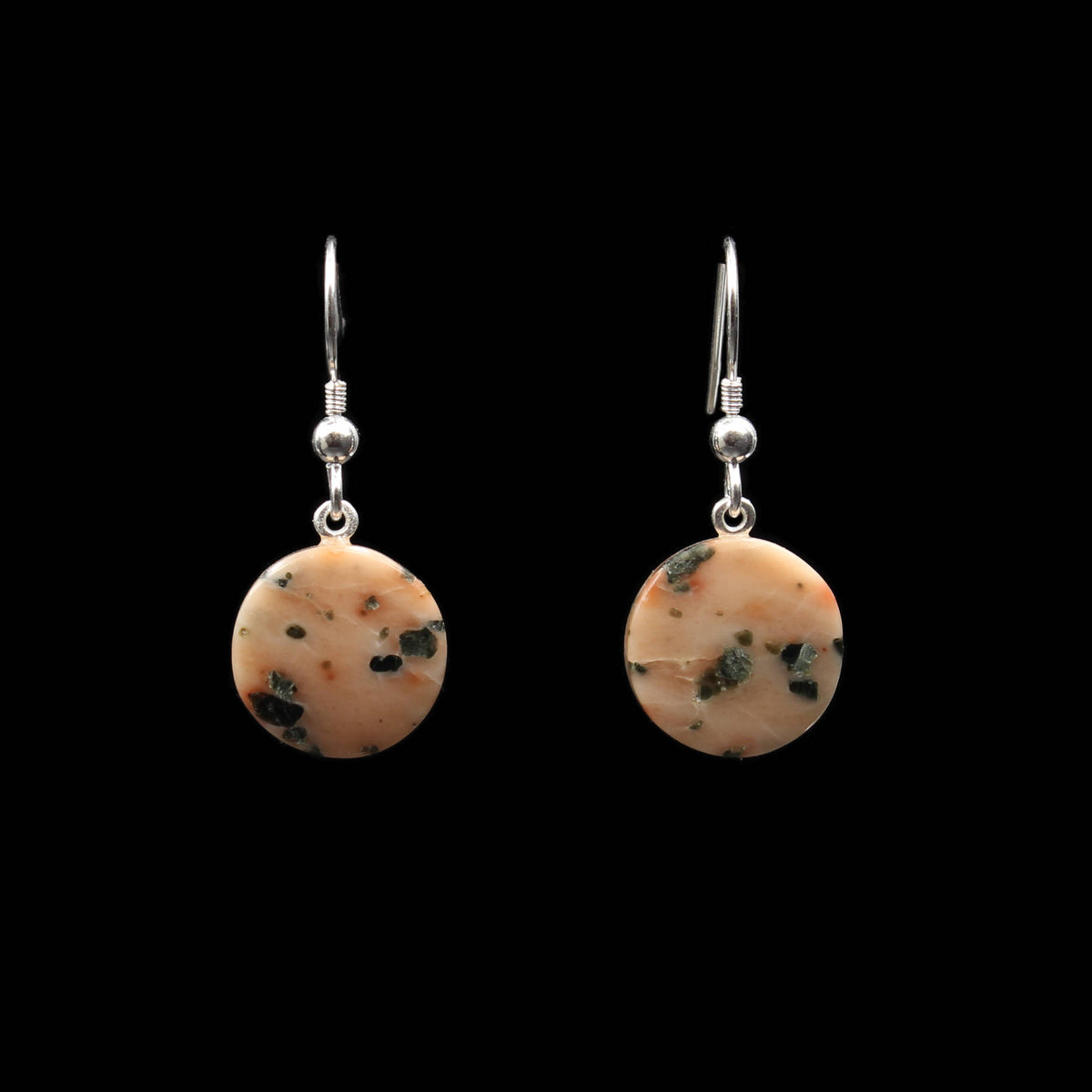 Scottish Isla Rose Pink Limestone Earrings - Handmade in Germany